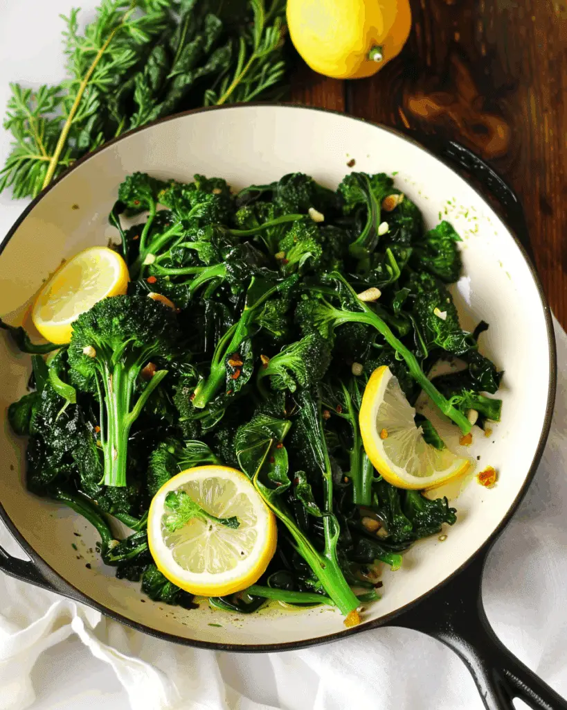 Sautéed Broccoli Rabe with Garlic and Lemon