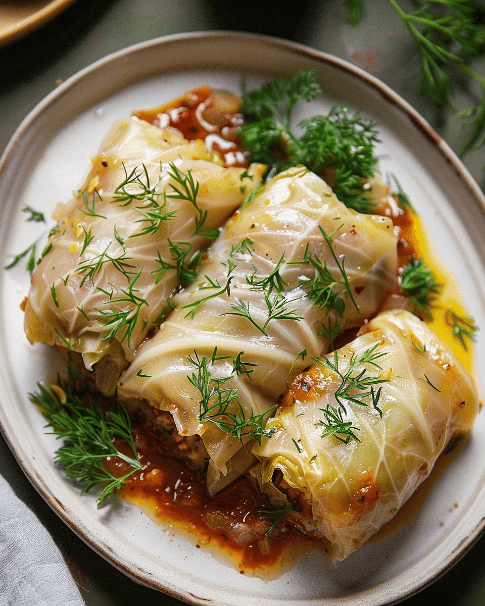 Stuffed Cabbage Rolls (Lahanodolmades)