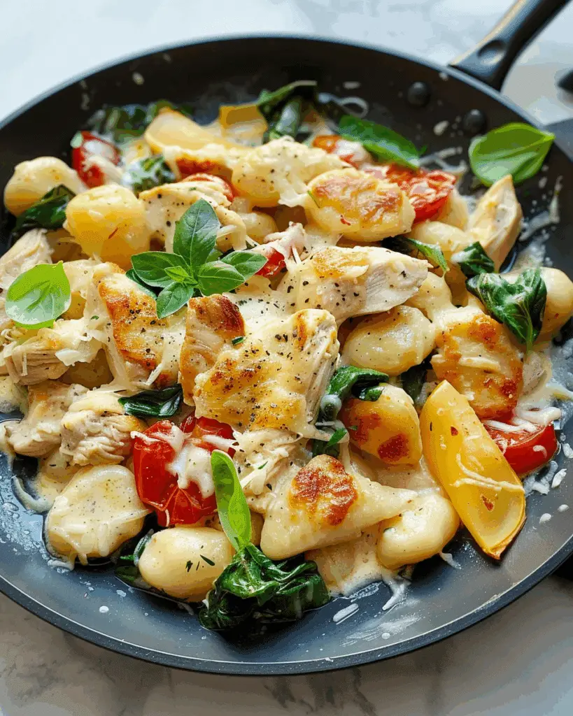 One Pan Chicken Gnocchi