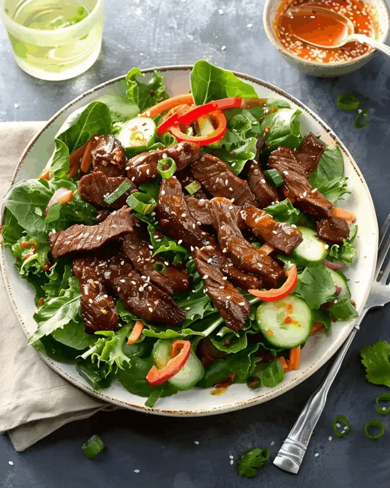 Spicy Mongolian Beef Salad
