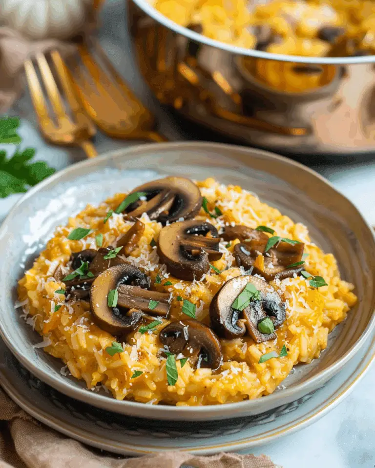 Pumpkin Mushroom Risotto