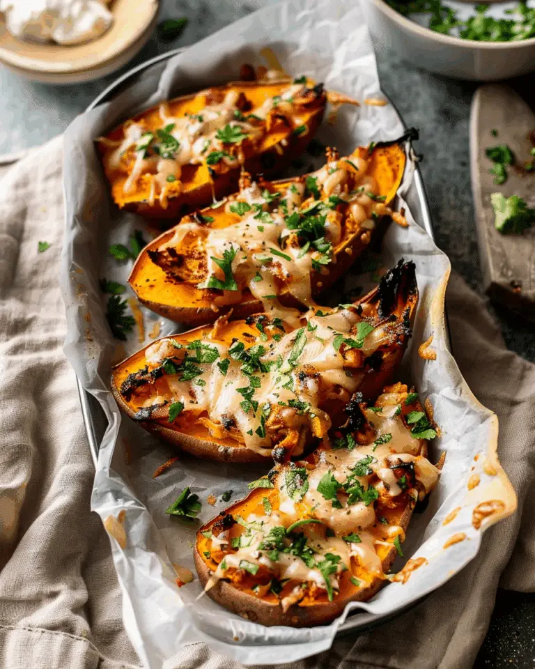 Healthy Chipotle Chicken Sweet Potato Skins
