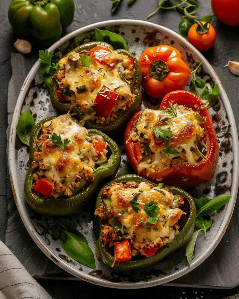 Stuffed Bell Peppers [Vegetarian]