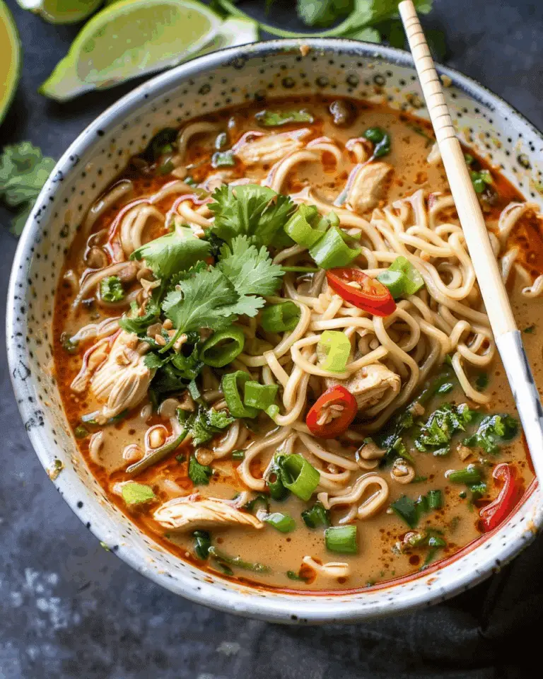 30 Minute Thai Peanut Chicken Ramen