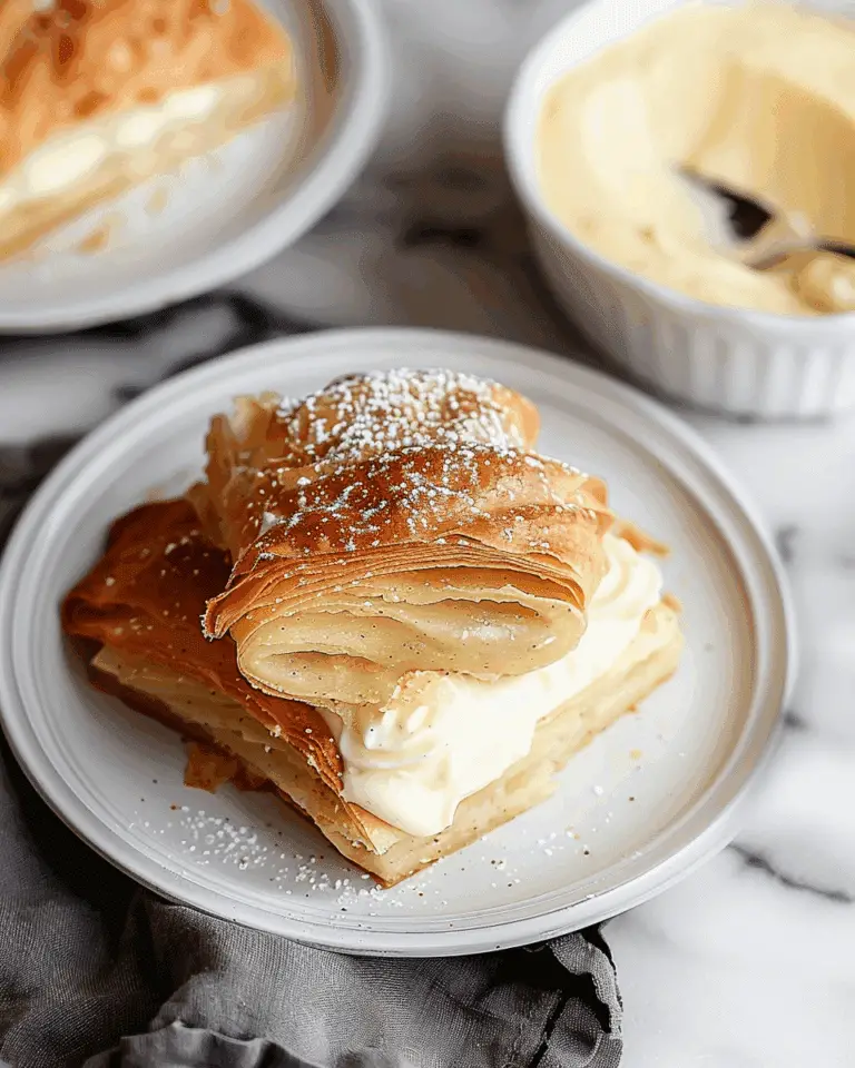 Apple Mille-Feuille with Vanilla Custard (Gluten-Free)