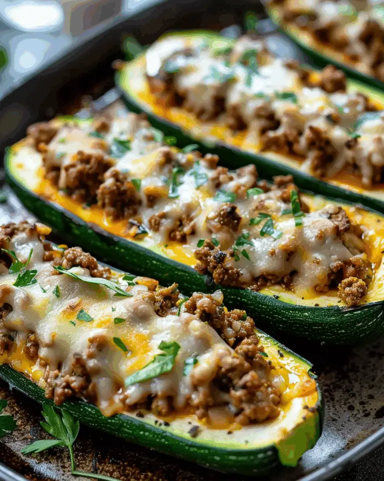 Easy Ground Beef Zucchini Boats (Healthy and Delicious)