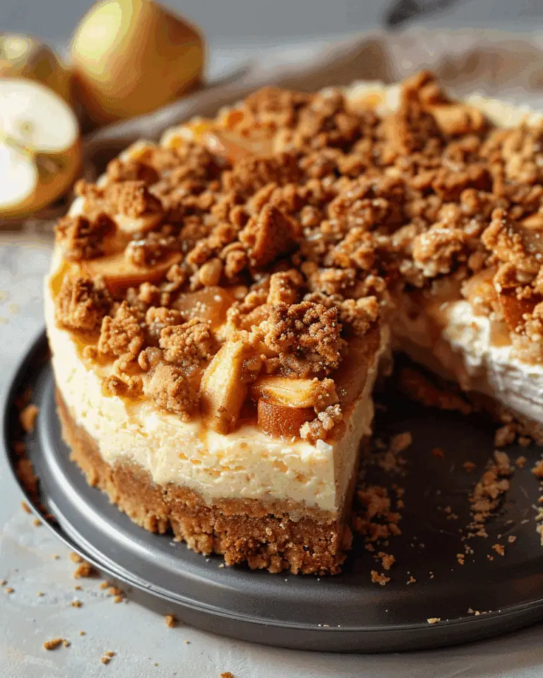 Apple Crumble Cheesecake
