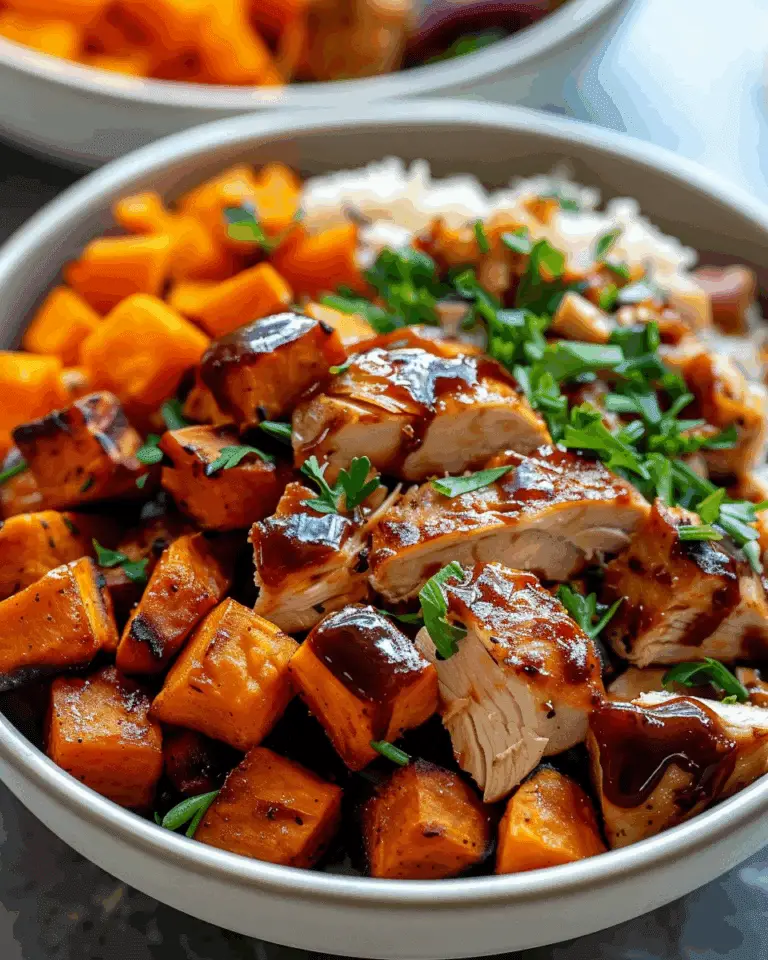 BBQ Chicken Sweet Potato Bowl