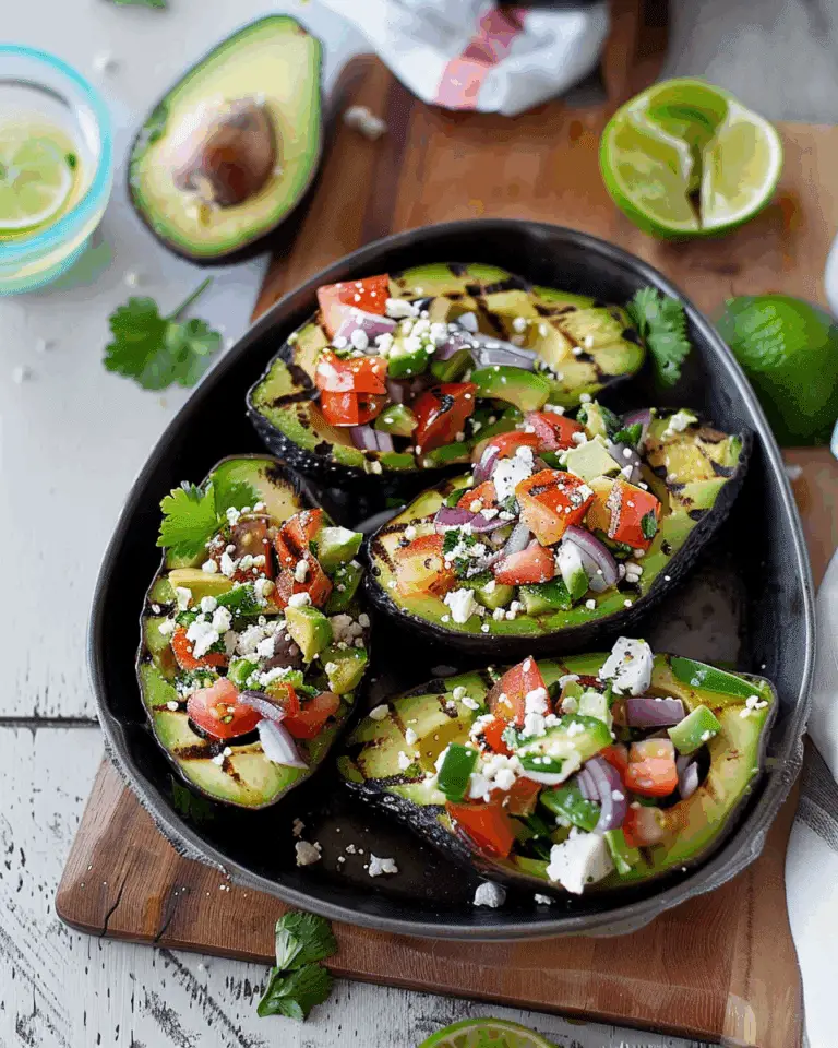 Grilled Avocado with Veggie Ceviche