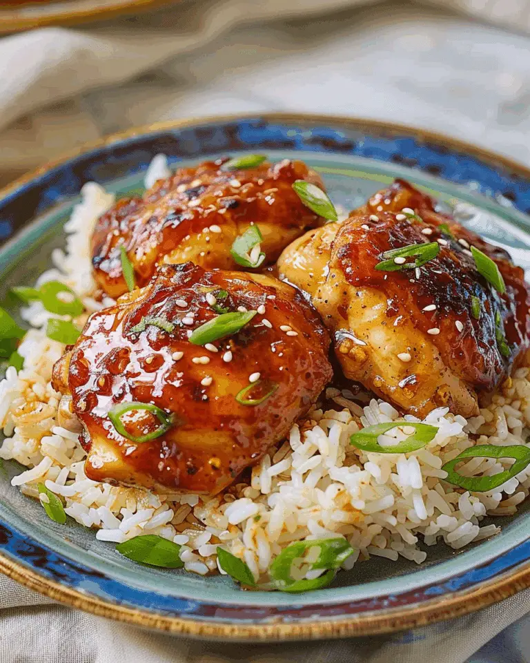 Honey-Garlic Slow Cooker Chicken Thighs