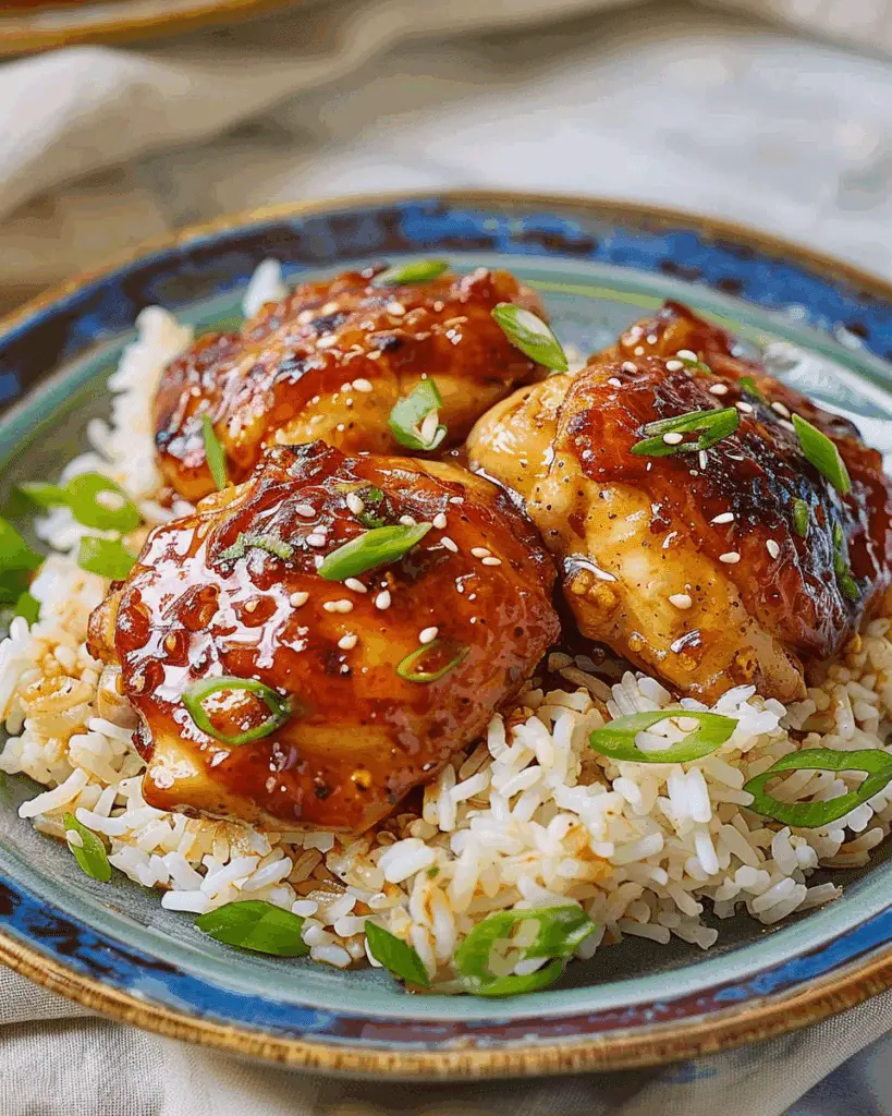 Honey-Garlic Slow Cooker Chicken Thighs