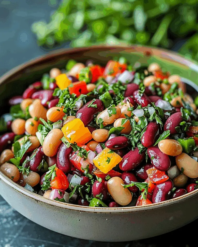 Rainbow Bean Salad (A Vibrant & Healthy Salad)