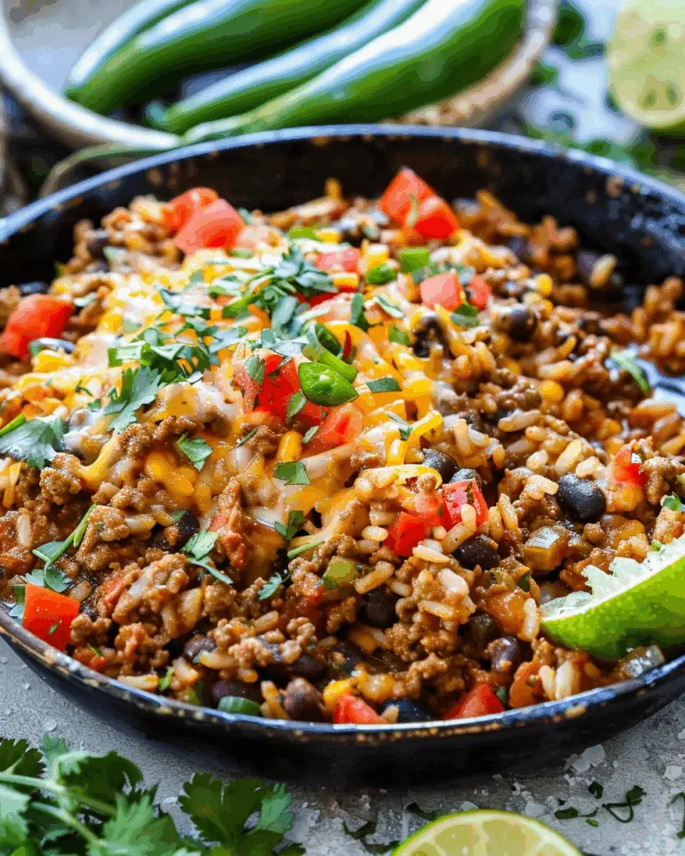 Easy Mexican Ground Beef and Rice
