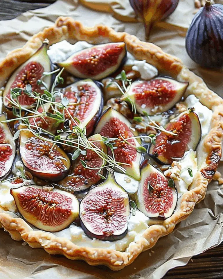 Fig, Ricotta and Honey Tart