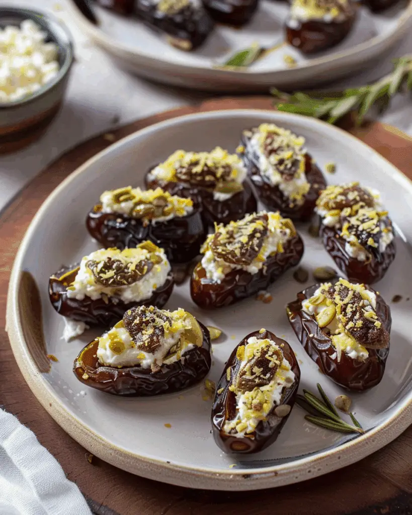 Stuffed Dates with Goat Cheese