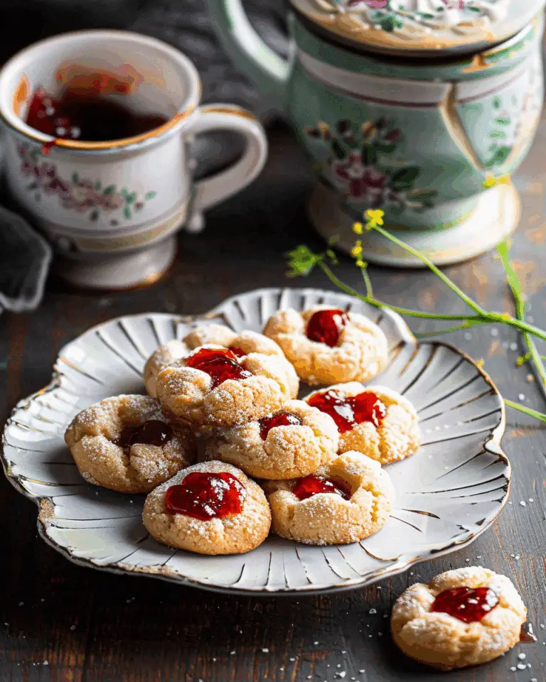 Thumbprint Cookies with Pear Jam (Vegan)