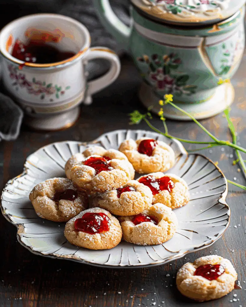 Thumbprint Cookies with Pear Jam (Vegan)