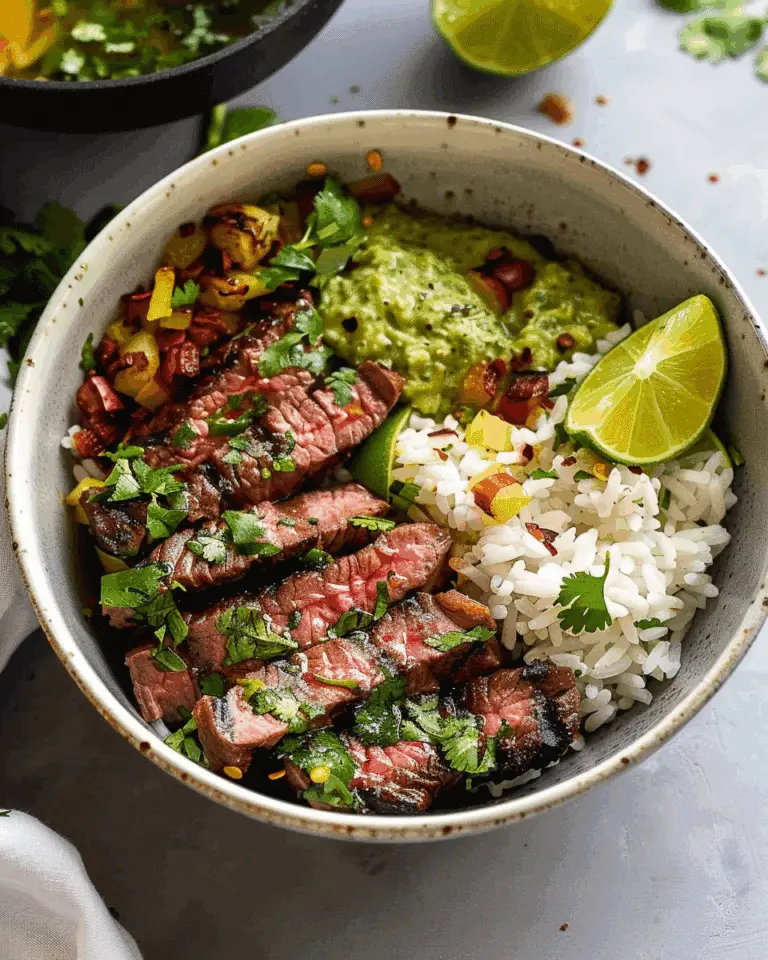 Cilantro Lime Steak Bowls (A Flavorful Recipe for a Quick Dinner)