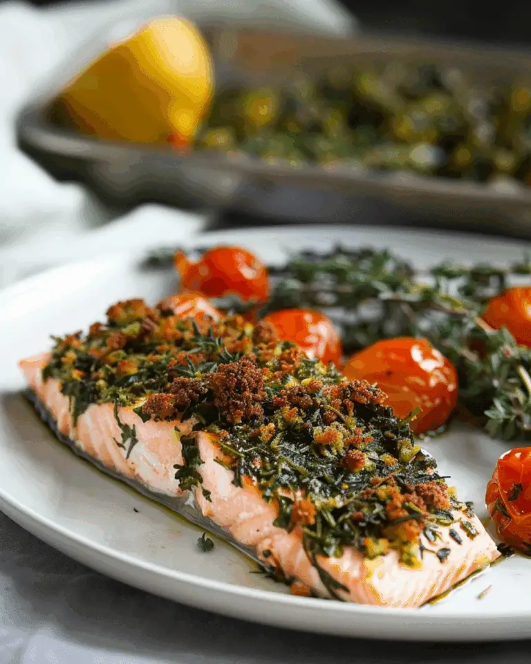 Herb Crusted Salmon (Whole30, Paleo)