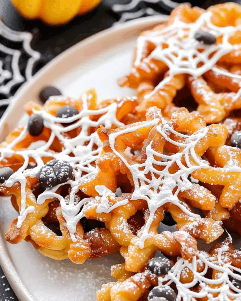 Crispy Spider Webs {Mini Funnel Cakes}