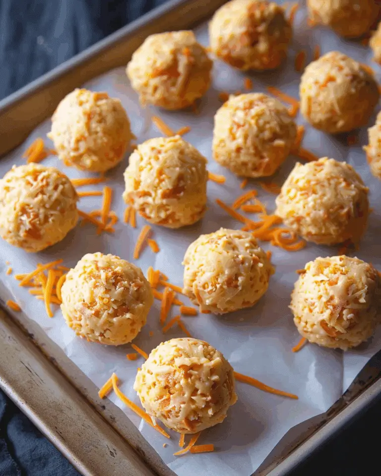 5 Ingredient Mini Carrot Cheddar Cheese Balls