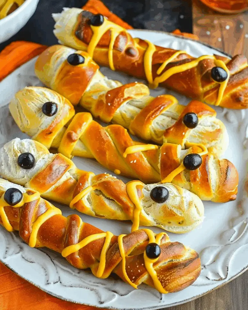 Easy Mummy Pretzel Dogs