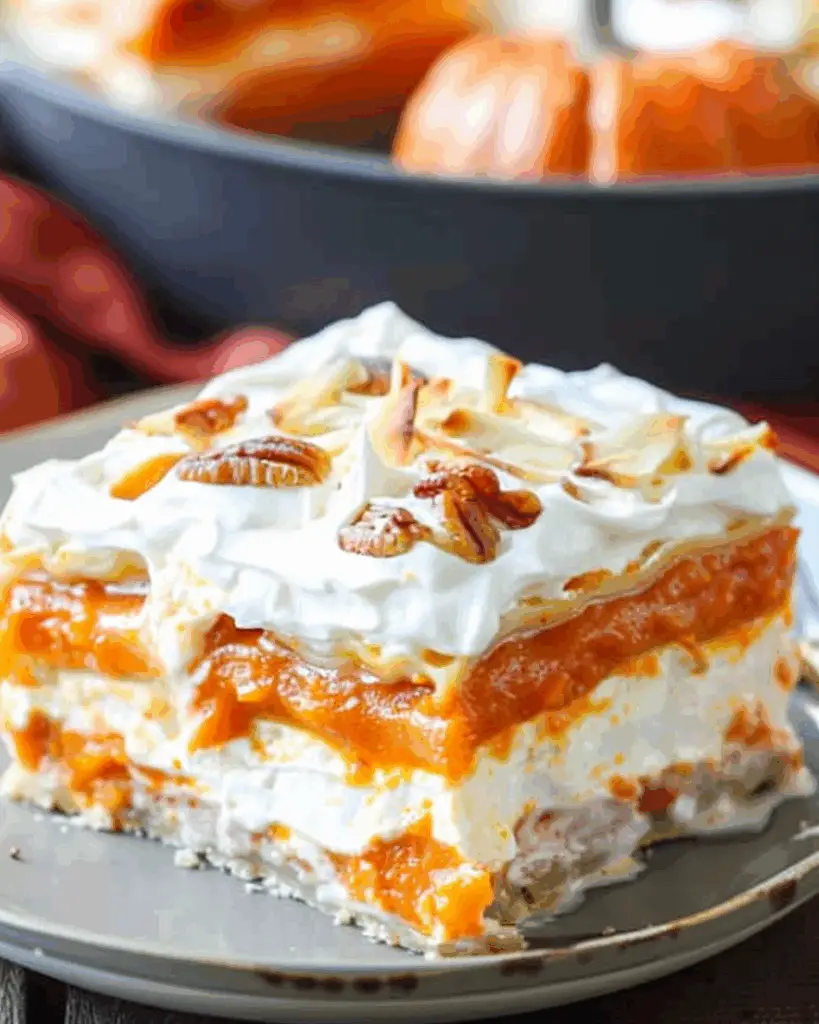 Pumpkin Lasagna Dessert