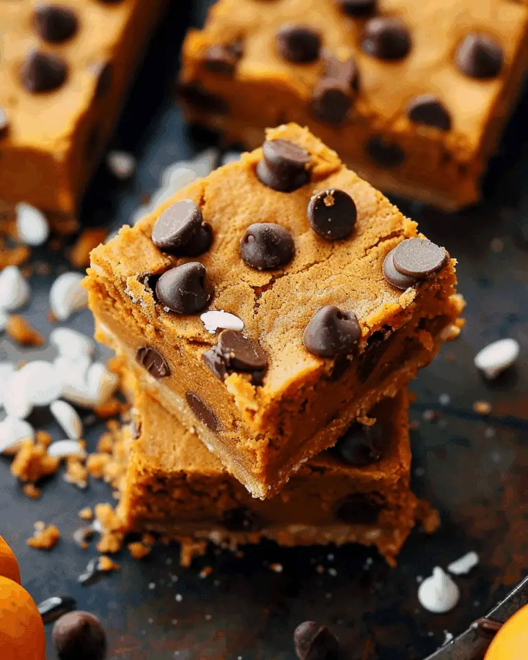 Pumpkin Pie Chocolate Chip Cookie Bars