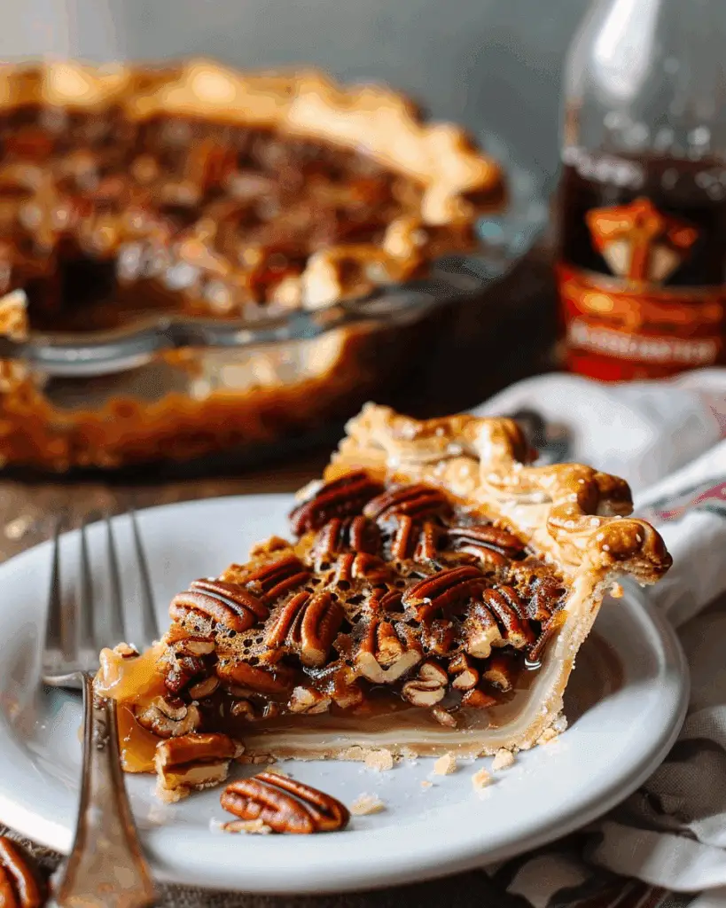 Butterscotch Salted Pretzel Pecan Pie