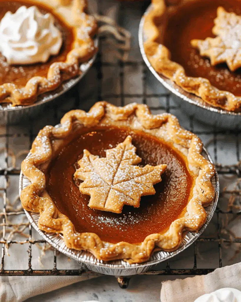 Mini Maple Pumpkin Pies