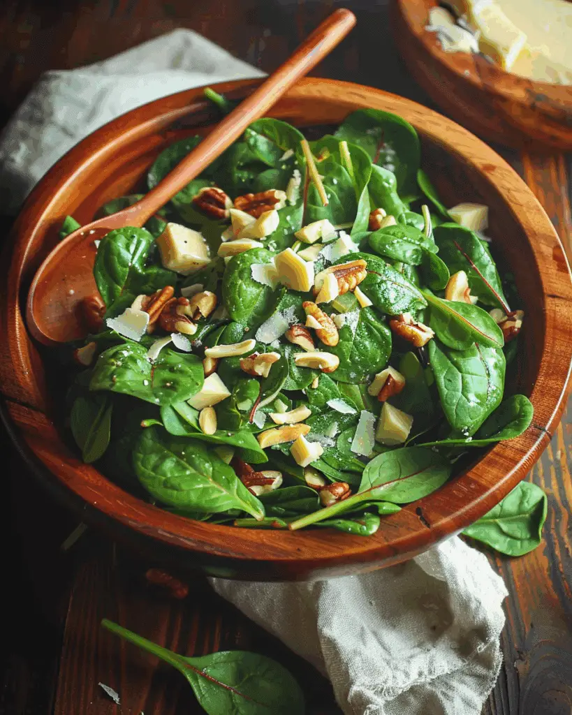 Spinach Salad and Dressing