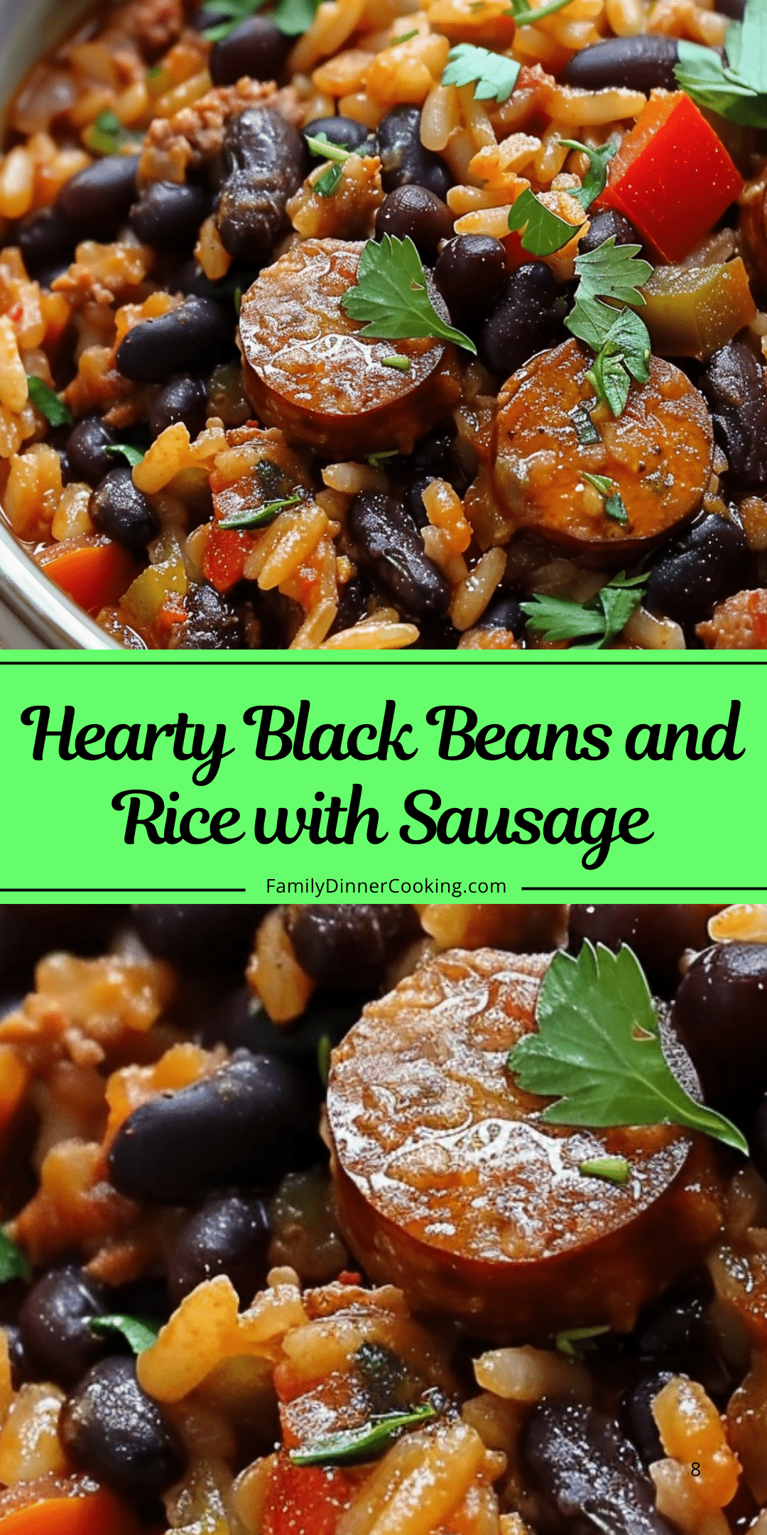 Hearty Black Beans and Rice with Sausage | Family Dinner Cooking