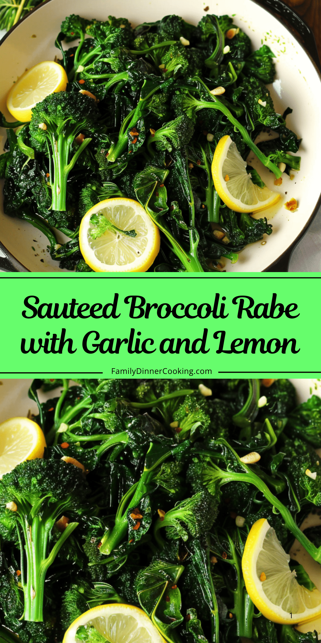 Broc Rabe Recipe Sautéed Broccoli Rabe with Garlic and Lemon | Family Dinner Cooking