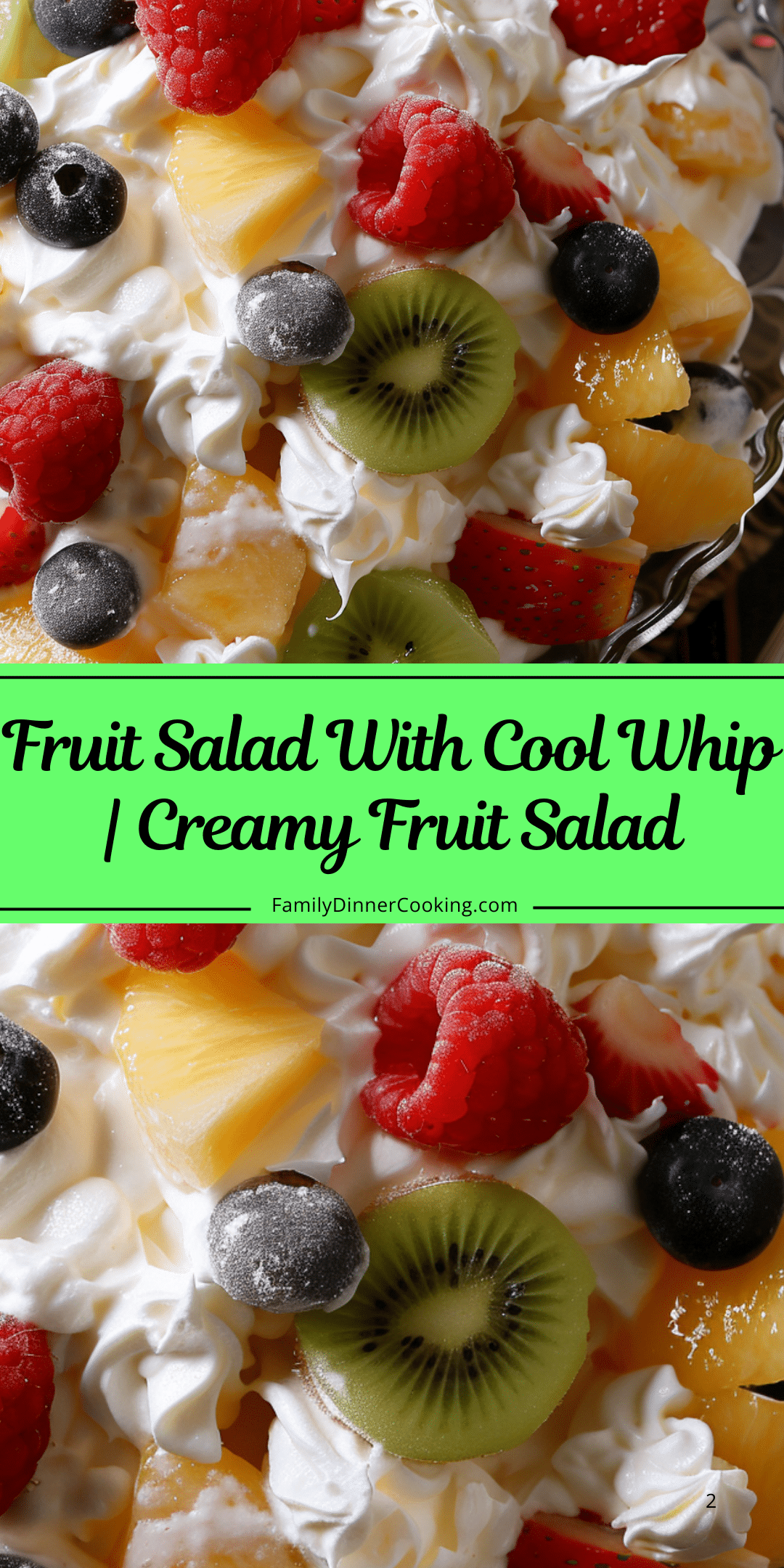 Fruit Salad with Cool Whip | Family Dinner Cooking