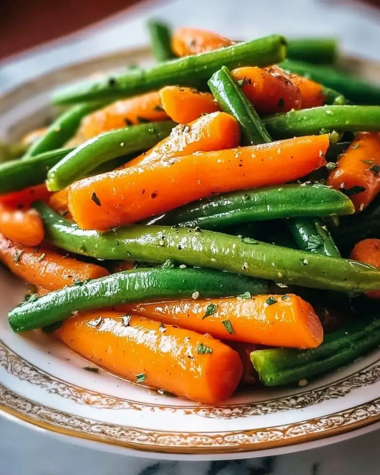 Honey Glazed Carrots & Green Beans Recipe