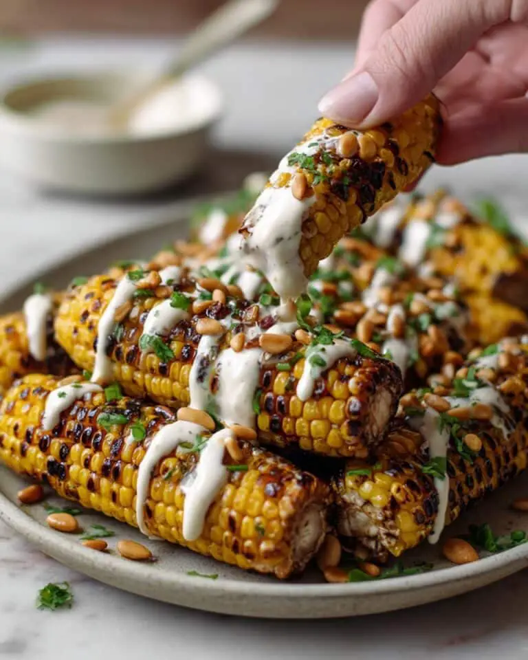 Vegan Corn Ribs with Aleppo Chili Butter & Lime Zest Cream Cheese Recipe