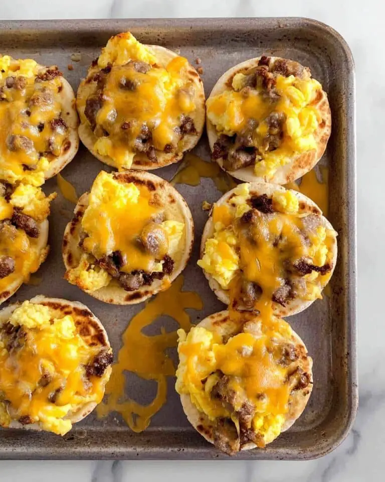 Mini English Muffin Breakfast Pizza Recipe