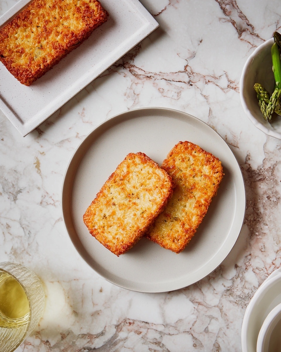 The dish shows a single layered crispy golden brown potato pancake as the base. On top, there is a thick spread of light green mashed avocado, followed by thin strips of pale pink ham peeking out near the sides. Above the ham, a white poached egg sits with soft, smooth edges. The whole stack is covered with a bright yellow, glossy hollandaise sauce that drips slightly down the sides, and the sauce is sprinkled with a fine dusting of paprika. The dish is placed on a white plate, set against a white marbled surface. photo taken with an iphone --ar 4:5 --v 7