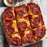 Spicy Pepperoni Pan Pizza Recipe