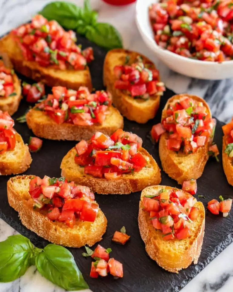 Easy Italian Bruschetta Pomodoro Recipe