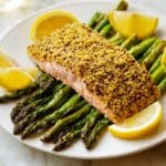 Easy Mustard Baked Salmon and Asparagus Recipe