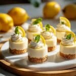 Mini Lemon Cheesecakes with Shortbread Cookie Crust Recipe