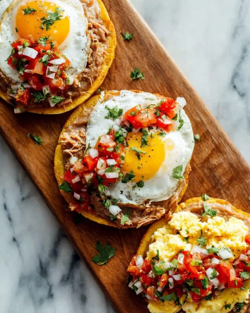 Simple Breakfast Tostadas Recipe