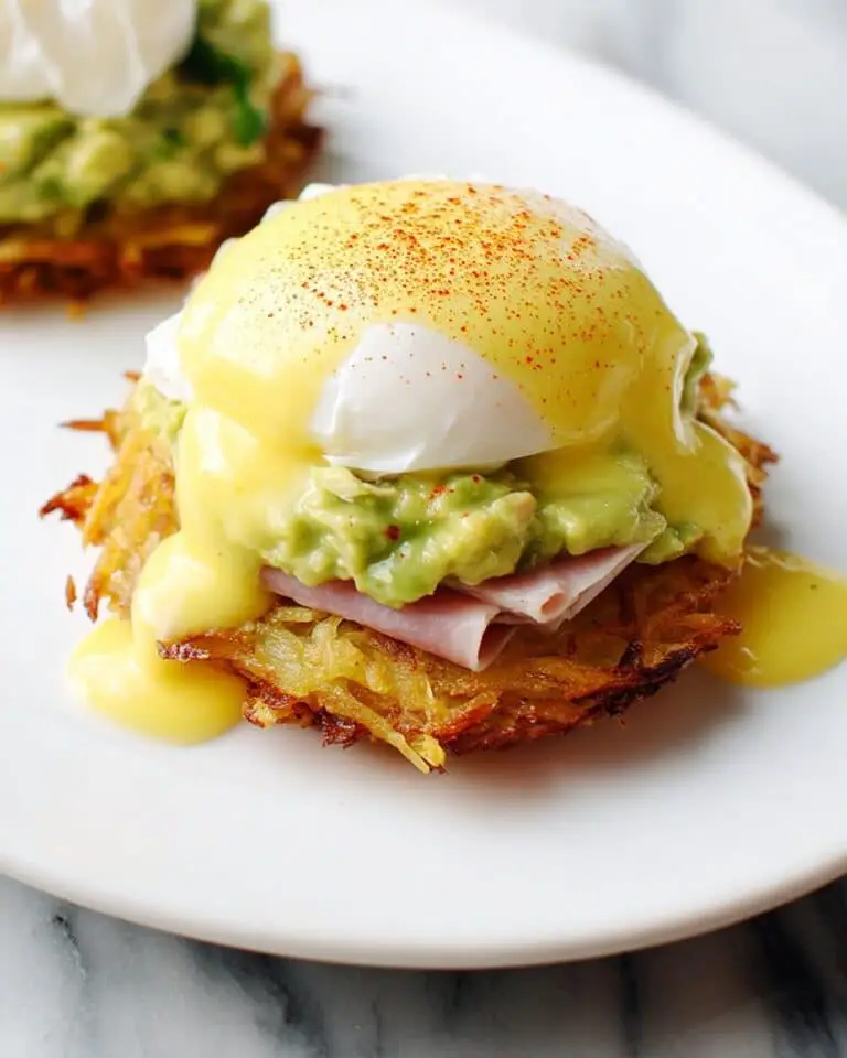 Hashbrown Avocado Eggs Benedict Recipe