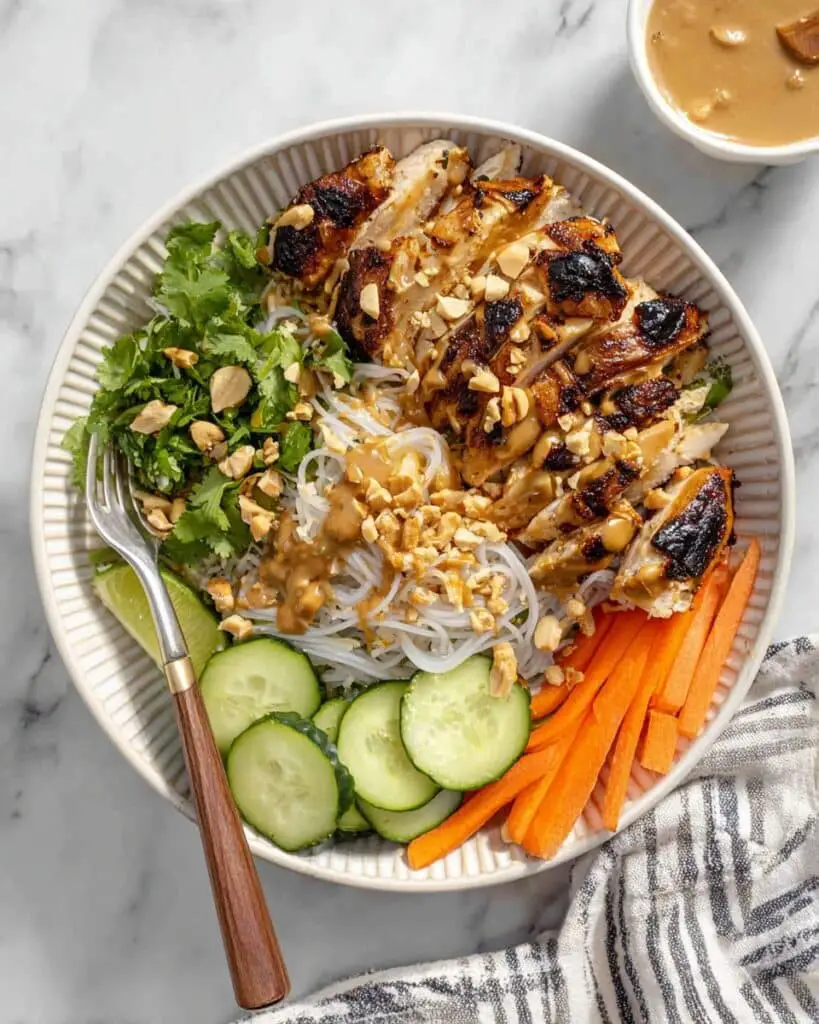 Grilled Chicken Spring Roll in a Bowl Recipe