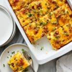 Creamy Cheddar Hash Brown Breakfast Casserole Recipe