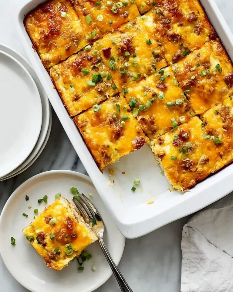 Creamy Cheddar Hash Brown Breakfast Casserole Recipe
