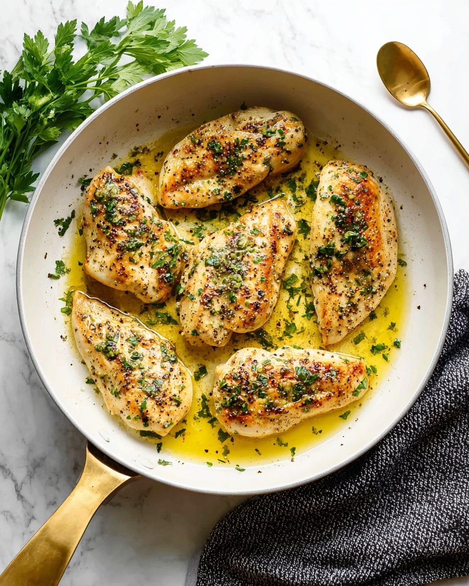 A white round dish holds six cooked chicken pieces arranged in a loose circular pattern. Each piece has a golden-brown sear on parts of its surface with an even seasoning of black pepper and salt. The chicken pieces have a slightly textured surface with light browning edges, showing they are cooked on a stovetop. The dish rests on a white marbled surface with a stove in the background. photo taken with an iphone --ar 4:5 --v 7