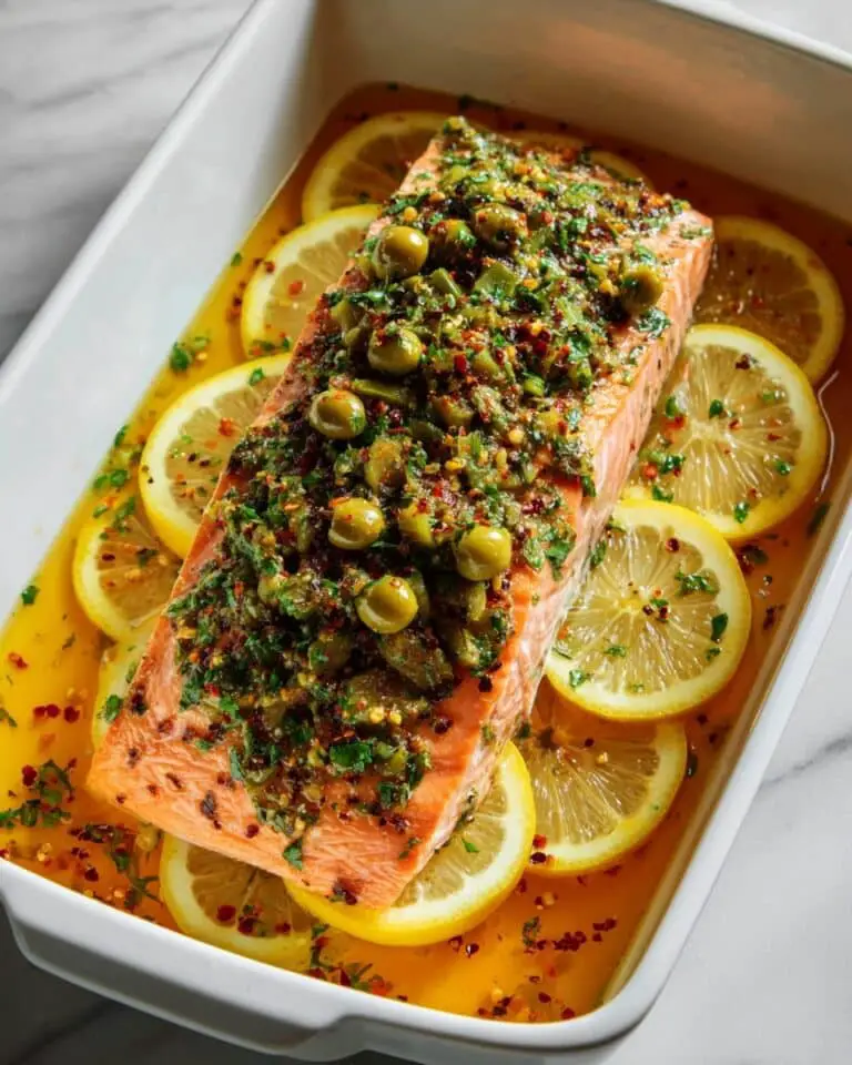Olive-Citrus Slow Roasted Salmon Recipe