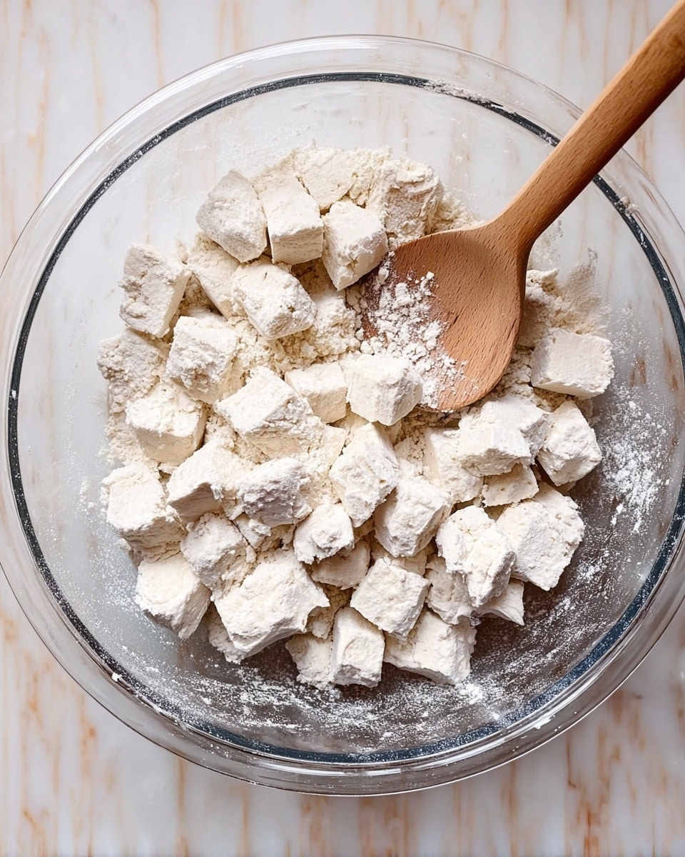 Small, shiny pieces of cooked food covered in thick, red-brown sauce fill most of a black pan. The pieces are uneven shapes and are arranged close together. The sauce looks sticky and coats the food evenly, with some darker spots where it has cooked more. The background is a simple black surface inside the pan, showing slight grease marks around the food. photo taken with an iphone --ar 4:5 --v 7